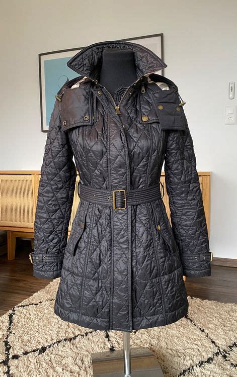 burberry stepjcke schwarz|burberry steppmantel damen.